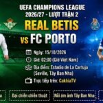 Nhận định bóng đá Betis vs Porto tại vòng phân hạng Cúp C1 châu Âu trên CakhiaTV.